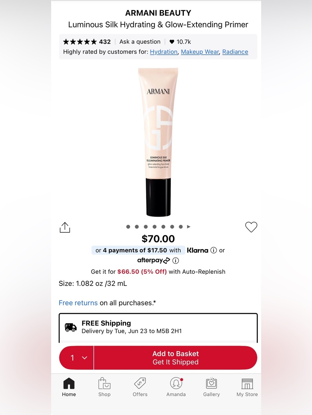 Armani Luminous Silk Primer
